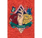 Frida Kahlo, Set de correspondance 12x16,5 cm contenant 8 cartes simples 11x15,5 cm assorties et 8 enveloppes Pollen C6 blanc naturel