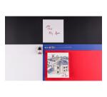 Moulin Rouge, Set de calligraphie 21x21 cm contenant une plume de verre, un flacon d'encre Moulin Rouge, un bloc de 52 feuilles