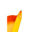 Rhodiarama vide-poche réversible simili cuir italien 12x12x4,5 cm - Jonquille