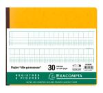 Piqûre 27x32cm à tête paresseuse 30 colonnes sur 2 pages - 31 lignes - 80 pages - Couleurs assorties