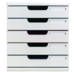 ModuloA4+5 drawers Autentik - Assorted colours