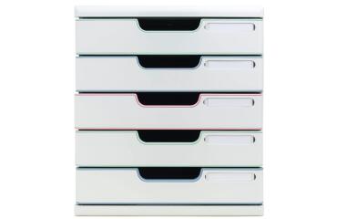 ModuloA4+5 drawers Autentik - Assorted colours