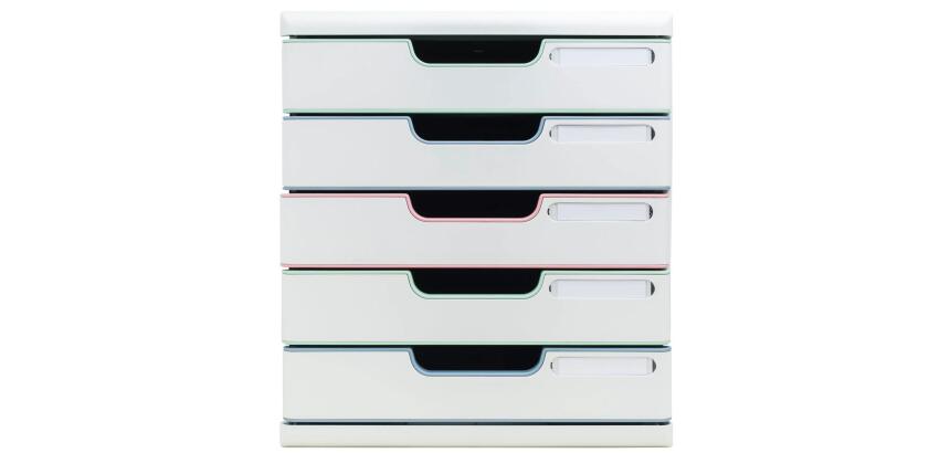 ModuloA4+5 drawers Autentik - Assorted colours