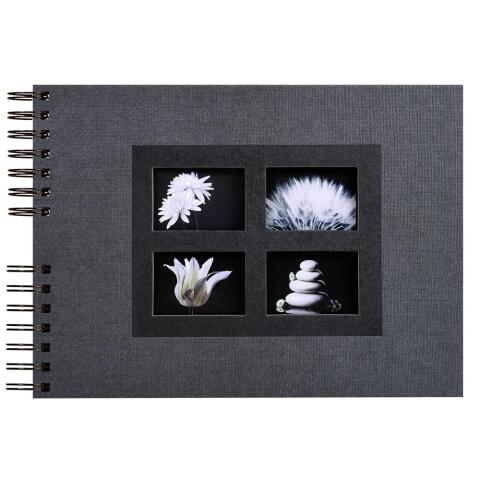 Álbum de fotos PASSION 32x22 cm - 150 fotos 50 páginas - Negro