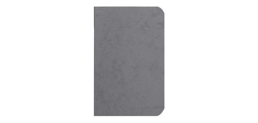 Cahier piqué Age Bag 9x14cm 96 pages ligné - Gris