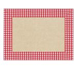 Barquette de 400 sets de table papier gaufré recyclé 80g/m2, Lin Vichy - Format 30x40cm - Lin Vichy