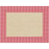 Barquette de 400 sets de table papier gaufré recyclé 80g/m2, Lin Vichy - Format 30x40cm - Lin Vichy