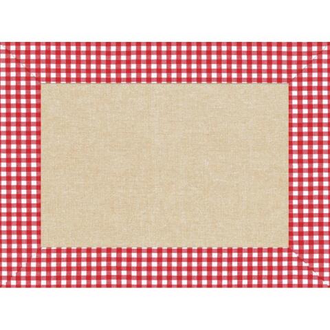 Manteles individuales con diseños - Papel gofrado 30x40 cm - Lino Vichy