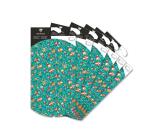 Pochette cadeau, 16x22cm, Lutins - Bleu