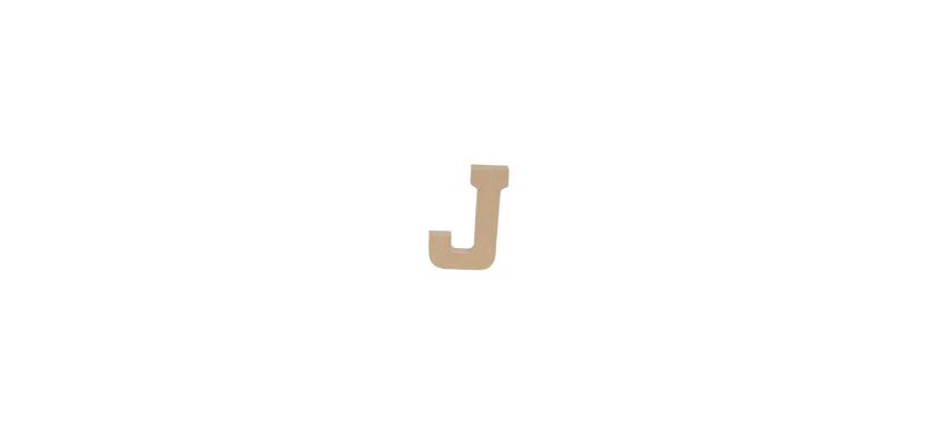 Lettre J kraft 20cm - Kraft