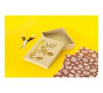 Boîte végétale rectangle 15x12x3cm - Kraft