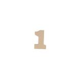 Chiffre 1 kraft 20cm - Kraft