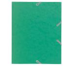 Chemise à élastique 3 rabats carte lustrée 400gm2 - format scolaire 17x22cm - Couleurs assorties