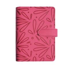 Organiseur Exatime 14 Floralie 11 x 14.5 cm Semainier Septembre 2025 à Décembre 2026 -16 Mois - Fuchsia