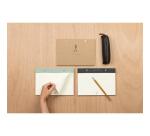 Flying Spirit Kraft bloc planner à rivets 24x17cm 60 feuillets imprimés détachables. - Kraft