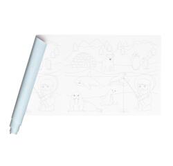 FRESQUE À PEINDRE, Rouleau 120g/m2 au format 10x0,50m - Banquise