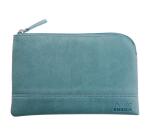 Rhodiarama pochette zippée en simili cuir - taille S (11x17 cm) - Eau