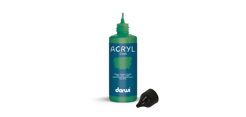 Darwi Flacon de 80 ml de Peinture Acrylique Universelle Opaque - Kaki