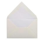 25 enveloppes visite (90x140mm) Vergé de France doublées gommées