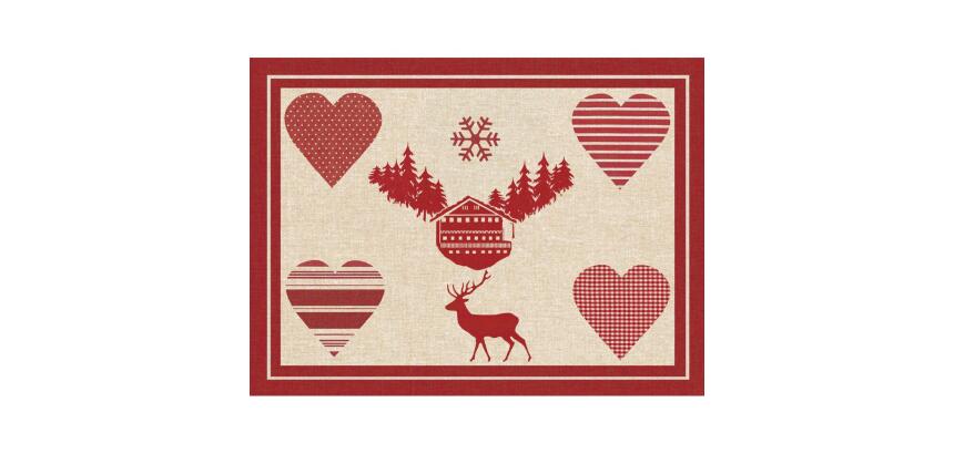 Barquette de 400 sets de table papier gaufré recyclé 80g/m2, Altitude - Format 30x40cm - Altitude