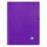 Cahier piqué Mimesys 24x32cm 48 pages petits carreaux couverture polypropylène