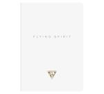 Flying Spirit piqûre textile A5 96 pages ligné motifs assortis papier ivoire 90g - Blanc