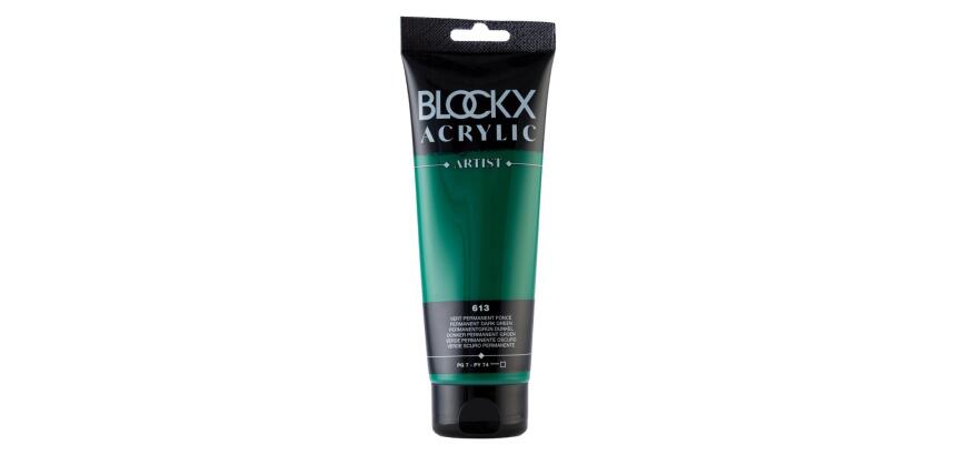 Peinture acrylique fine tube 250ml - Vert permanent foncé