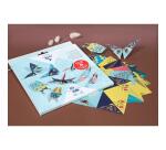 KIT ORIGAMI, Pochette de 60 feuilles 70g/m2 3 formats - Décor Insectes - Multicolore