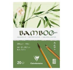 Bamboo bloc collé 1 côté 20F A4 250g