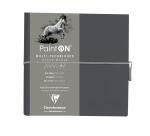 PaintON Gris carnet cousu 32F 19x19cm 250g - Gris