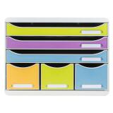 Store Box 6 drawers Pop'Nco - Assorted colours