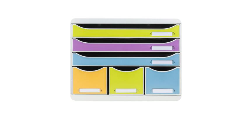 Store Box 6 drawers Pop'Nco - Assorted colours