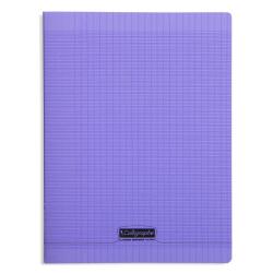 Cahier piqué 8000 POLYPRO 24x32 cm 192 pages grands carreaux 90 g - Violet
