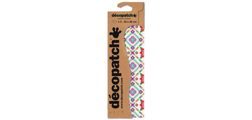 Pochette 3 Feuilles Identiques Ref 753 - Rouge