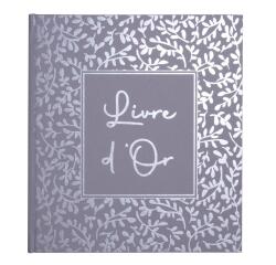 Livre d'or 140 pages tranche argent AutentiK