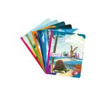 Les Fables de La Fontaine cahier piqué 17x22cm 96 pages grands carreaux 6 fables assorties - Assortis