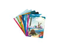 Les Fables de La Fontaine cahier piqué 17x22cm 96 pages grands carreaux 6 fables assorties - Assortis