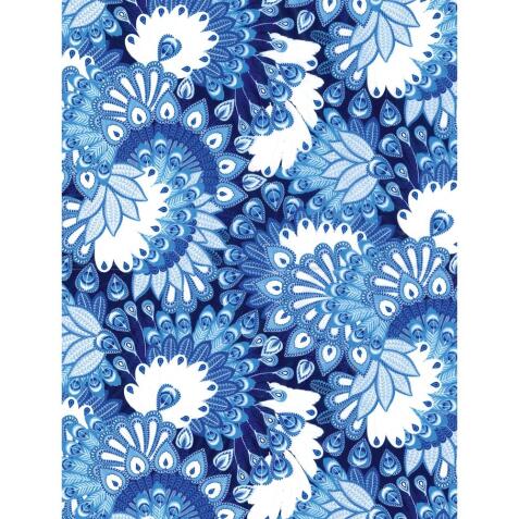 579 - Pochette 20 feuilles Décopatch - Bleu