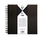 Album à personnaliser de 40 feuilles 185g/m2 au format 20x20cm - Noir
