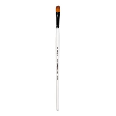 Darwi For You pinceau usé bombé 9 mm taille 8 - Blanc