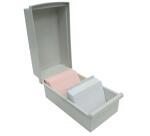 Boîte à fiches "K" DIN A7 - Gris lumière