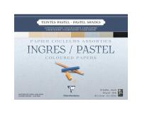 Ingres Pastel bloc collé 25F 30x40cm 130g - Assortiment pastel