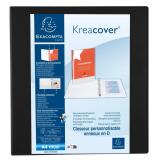 Classeur PP personnalisable Kreacover - 4 anneaux en D 60mm - A4 maxi