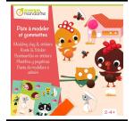 Coffret créatif, Pâte à modeler et gommettes - Multicolore