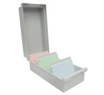 Boîte à fiches "K" DIN A6 - Gris lumière