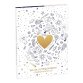 Adolie, Set de correspondance 12x16,5 cm contenant 8 cartes simples 11x15,5 cm assorties et 8 enveloppes Pollen C6 blanc naturel