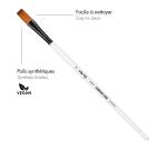 Darwi For You Pinceau long plat 10 mm T 10 - Blanc