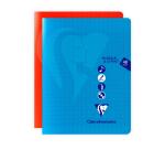 Cahier Musique & Chant piqué Mimesys 17x22cm 56 pages grands carreaux Couleur aléatoire - Assortis