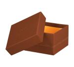 Rhodiarama set 5 boîtes gigognes simili cuir italien 44x34x16 cm - Cuivre