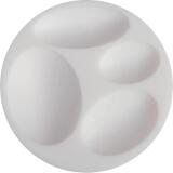 Cernit moule en silicone ø 7 cm Cabochons ovales - Blanc